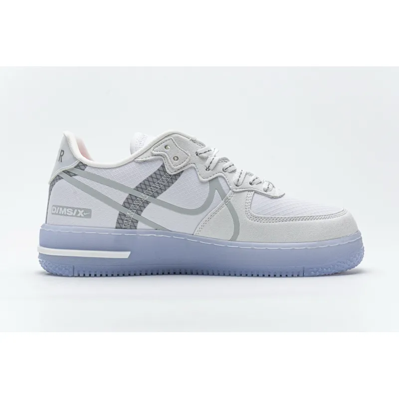 OG Air Force 1 React White Light Bone