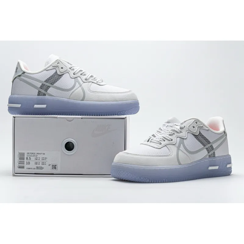 OG Air Force 1 React White Light Bone