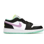 OG Jordan 1 Low Black White Purple (GS)