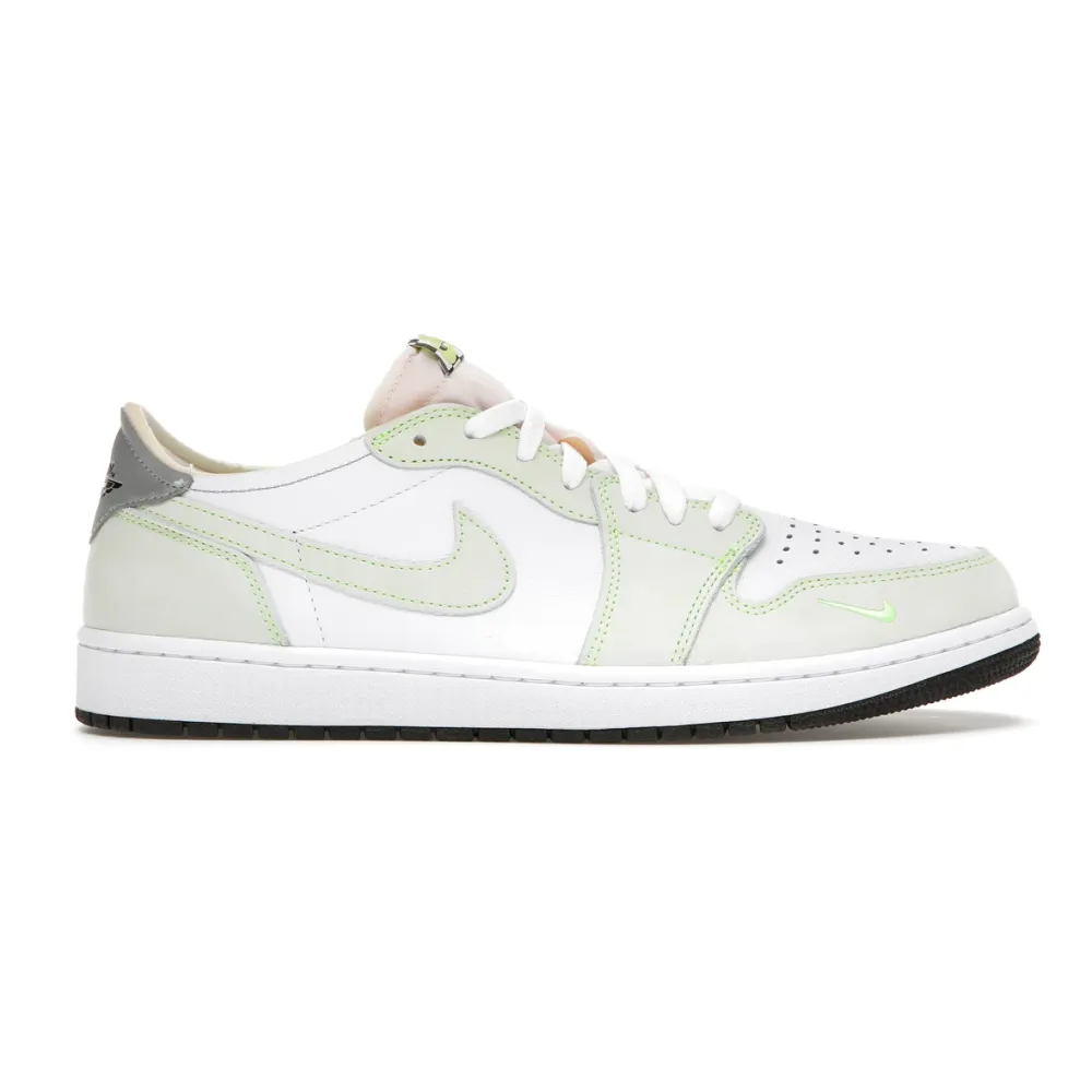 BMLin Jordan 1 Retro Low White Ghost Green Black