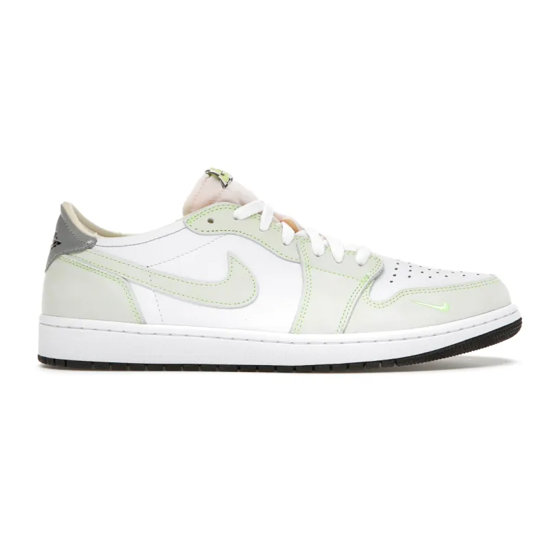 BMLin Jordan 1 Retro Low White Ghost Green Black