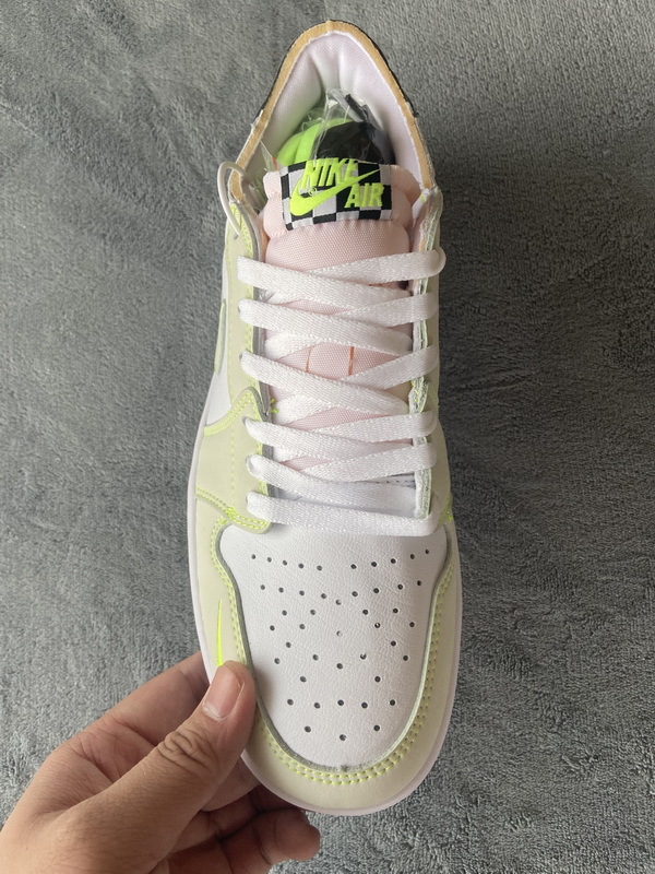 BMLin Jordan 1 Retro Low White Ghost Green Black