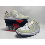 BMLin Jordan 1 Retro Low White Ghost Green Black