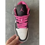 BMLin Jordan 1 Low Black Active Fuchsia