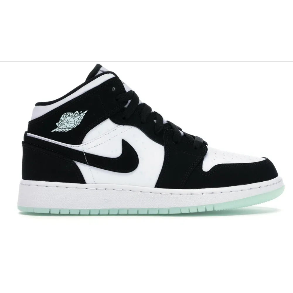 OG Jordan 1 Mid White Black Teal Tint (GS)