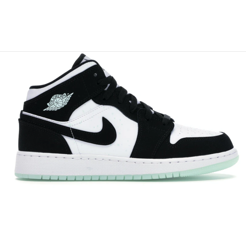 OG Jordan 1 Mid White Black Teal Tint (GS)