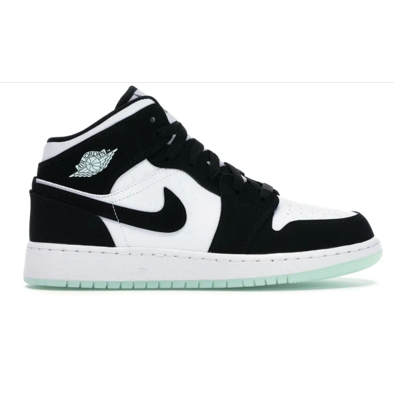 OG Jordan 1 Mid White Black Teal Tint (GS)