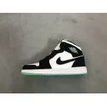 OG Jordan 1 Mid White Black Teal Tint (GS)