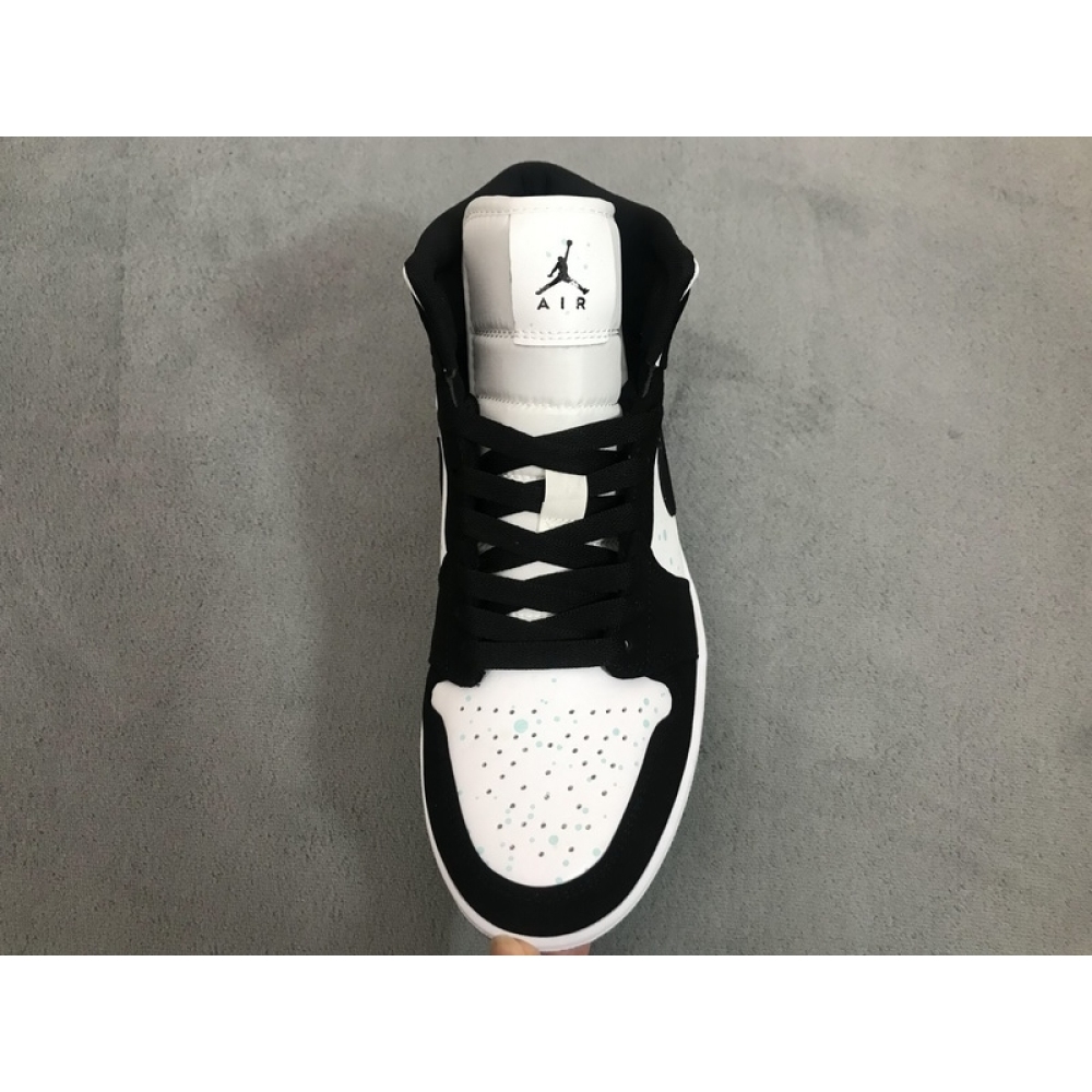 OG Jordan 1 Mid White Black Teal Tint (GS)