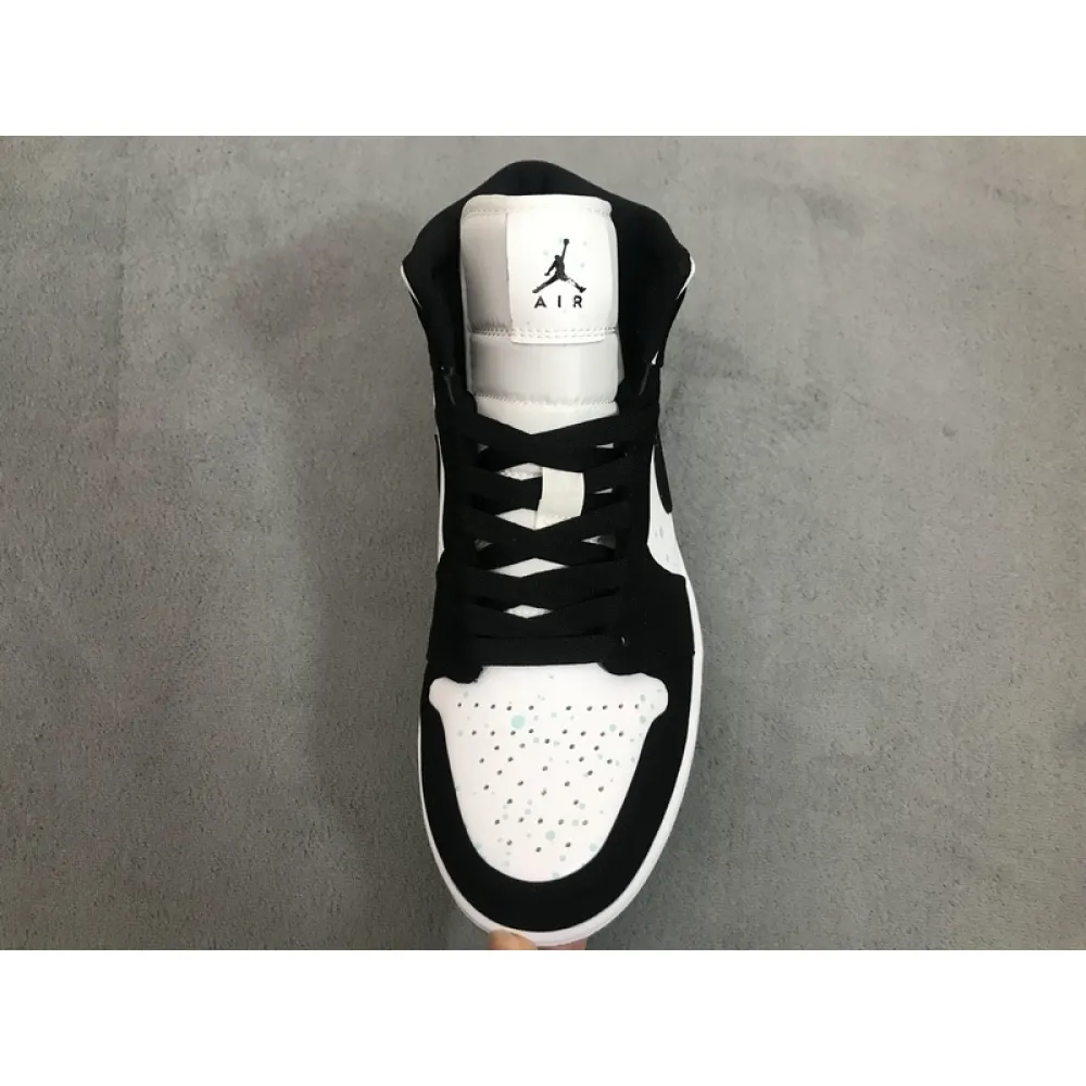 OG Jordan 1 Mid White Black Teal Tint (GS)
