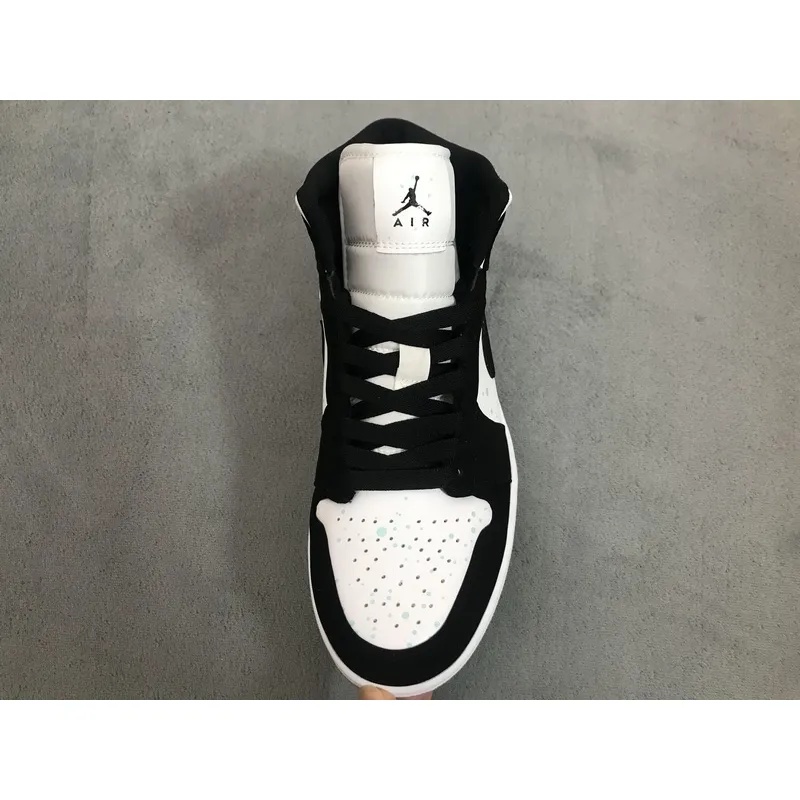 OG Jordan 1 Mid White Black Teal Tint (GS)