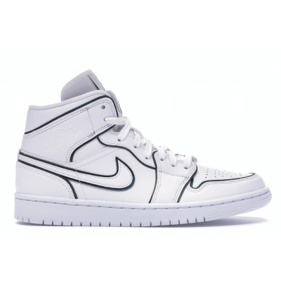 OG Jordan 1 Mid Iridescent Reflective White (W) 01