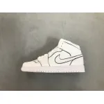 OG Jordan 1 Mid Iridescent Reflective White (W)