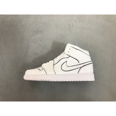 OG Jordan 1 Mid Iridescent Reflective White (W) 02