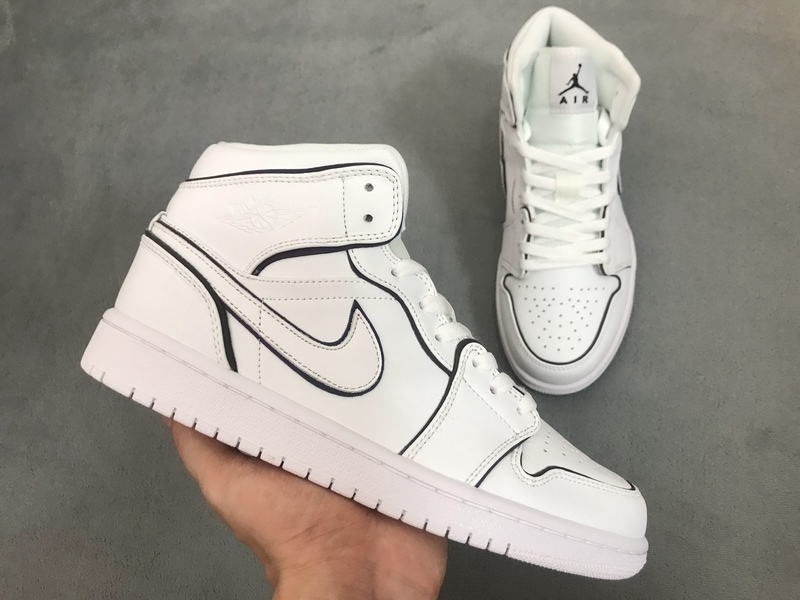 OG Jordan 1 Mid Iridescent Reflective White (W)