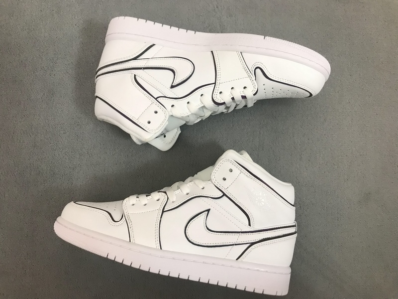 OG Jordan 1 Mid Iridescent Reflective White (W)