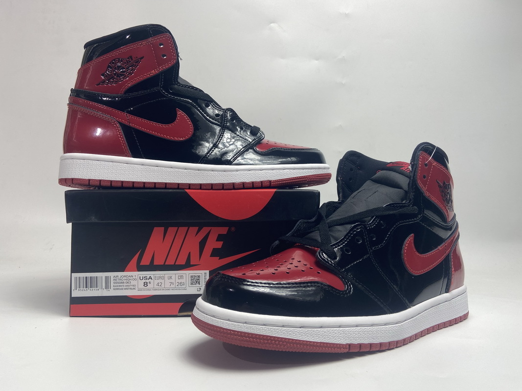 OG Jordan 1 High OG Bred Patent