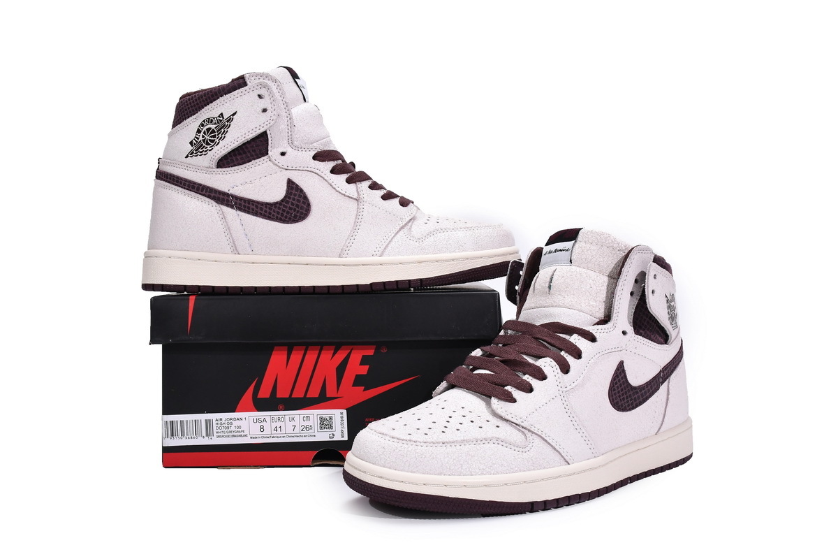 OG Jordan 1 High OG Sail/Burgundy Crush