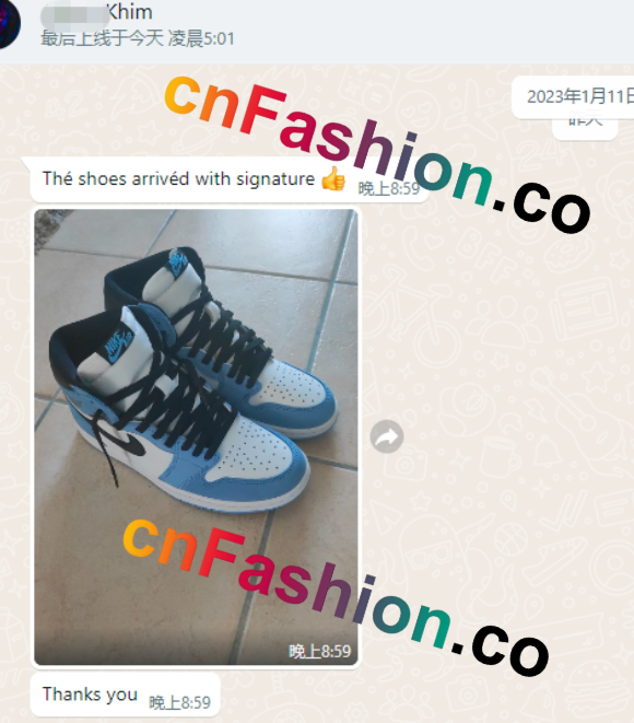 PKGoden Jordan 1 Retro High White University Blue Black