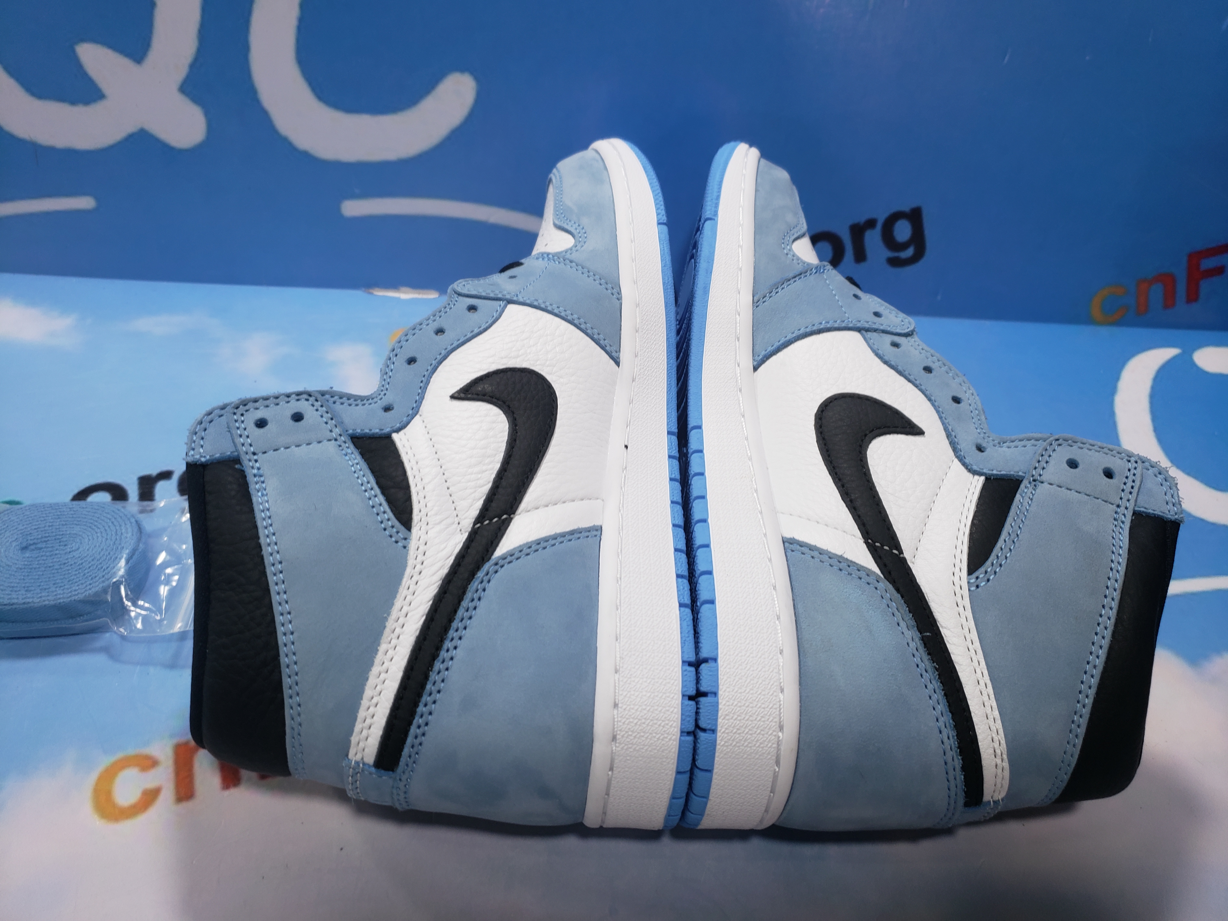 PKGoden Jordan 1 Retro High White University Blue Black