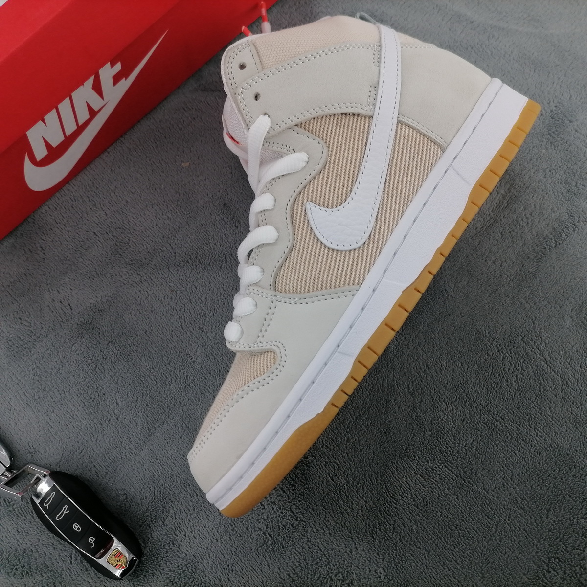 PKGoden SB Dunk High Pro ISO Orange Label Unbleached Natural
