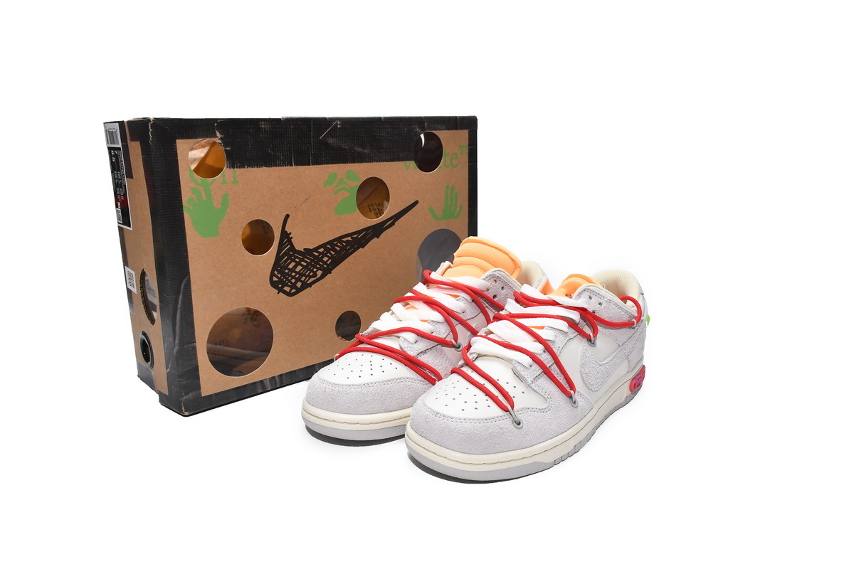 PKGoden Dunk Low Off-White Lot 40，DJ0950-103