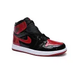 BMLin Jordan 1 High OG Bred Patent ，555088-063