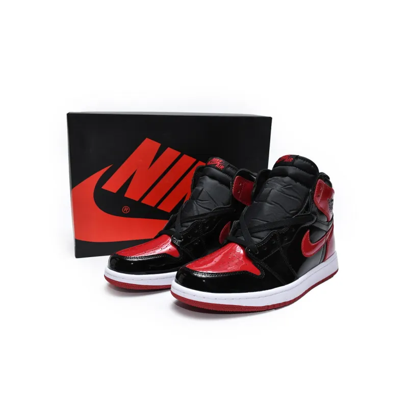 BMLin Jordan 1 High OG Bred Patent ，555088-063