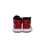 BMLin Jordan 1 High OG Bred Patent ，555088-063