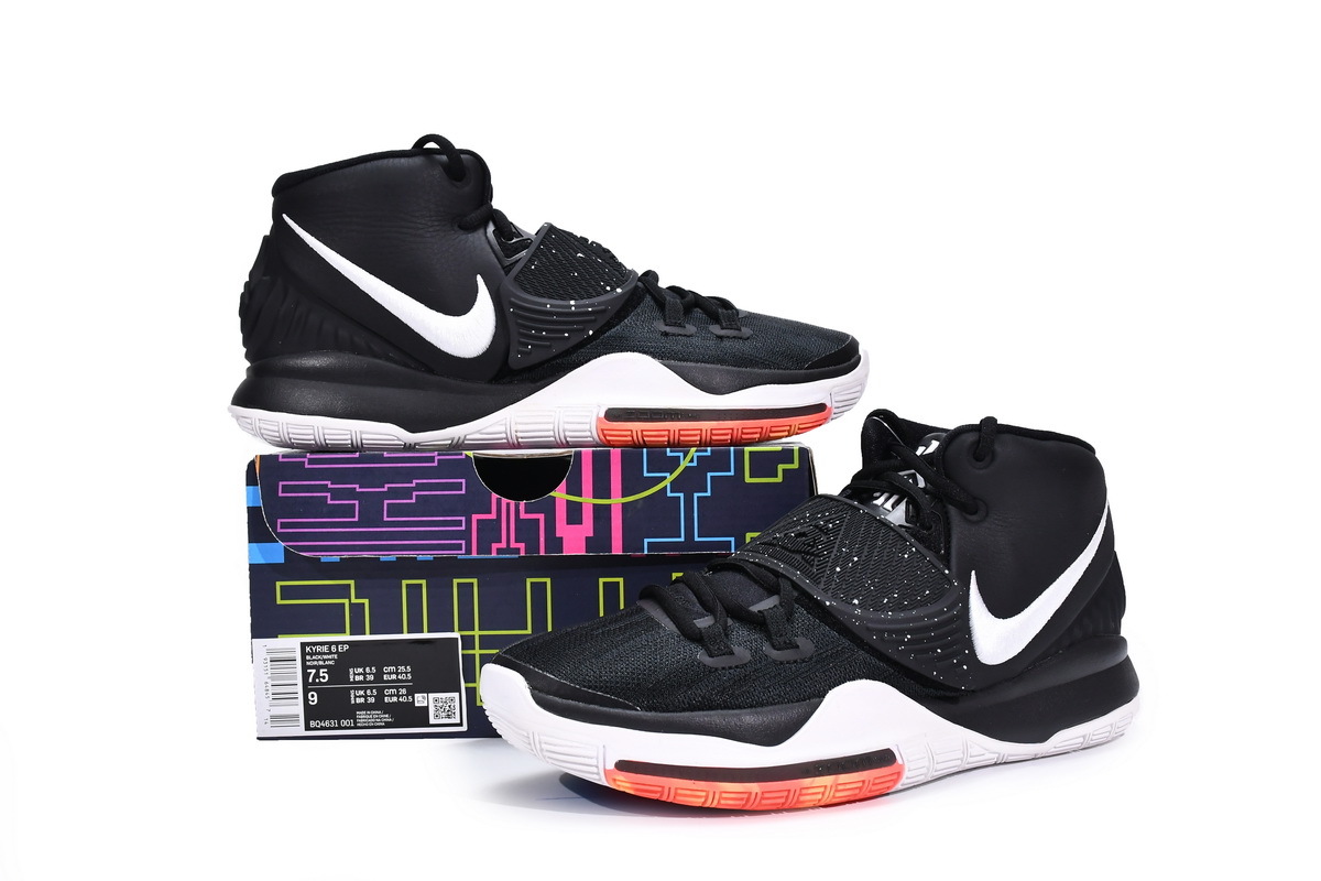 OG Kyrie 6 Jet Black White ，BQ4631-001