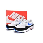 BMLin Air Max 1 White Photo Blue Black，AH8145-112