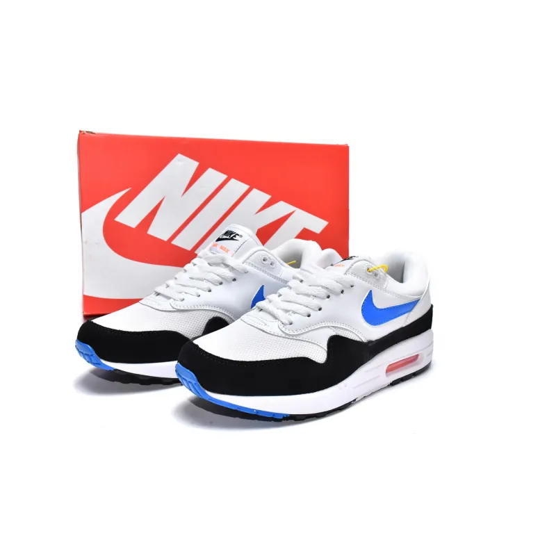 BMLin Air Max 1 White Photo Blue Black，AH8145-112
