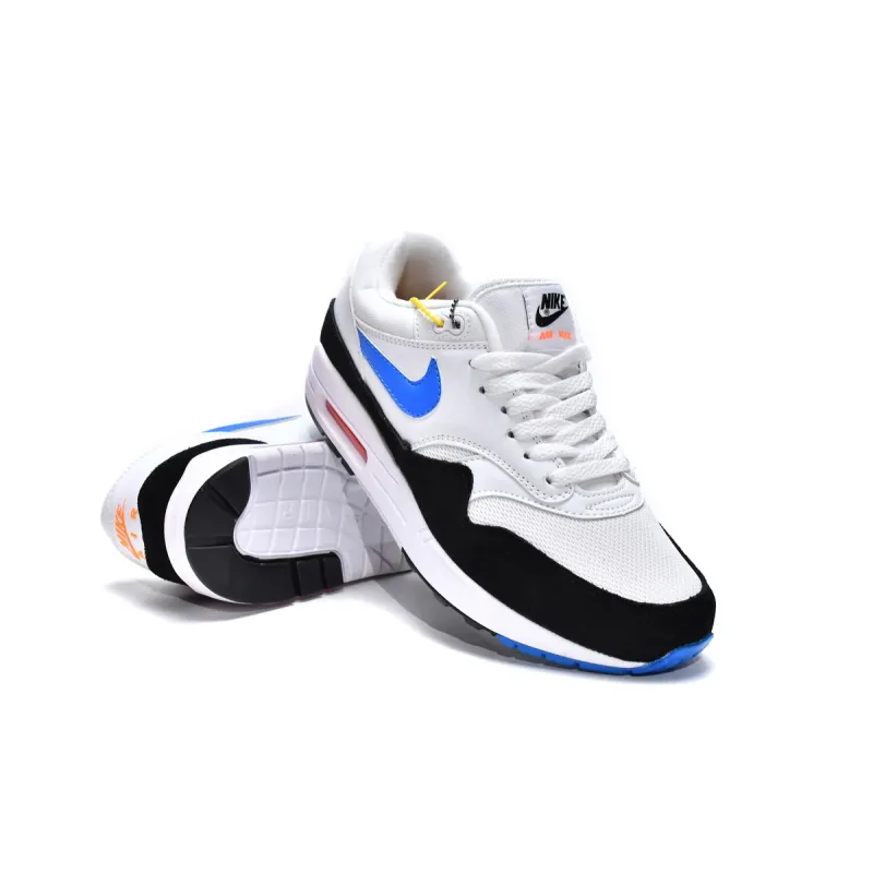 BMLin Air Max 1 White Photo Blue Black，AH8145-112