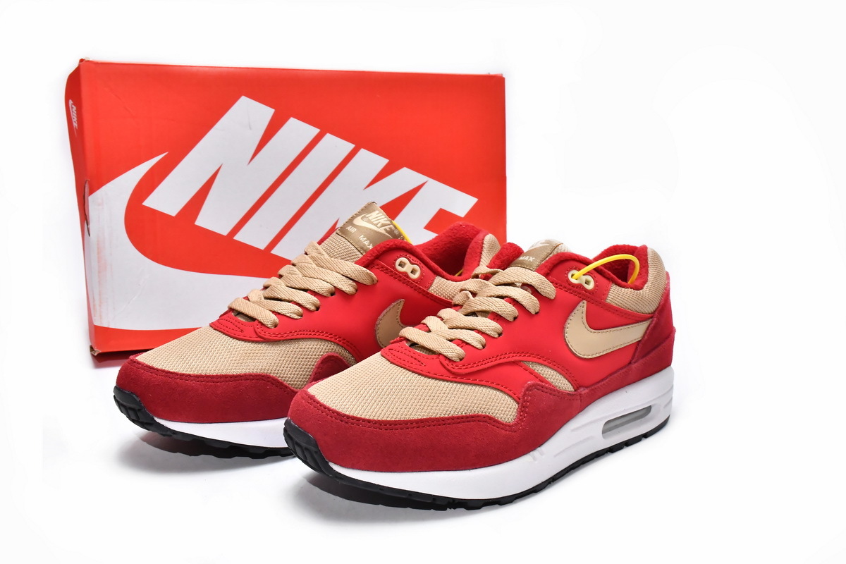 BMLin Air Max 1 Curry Pack (Red)，908366-600