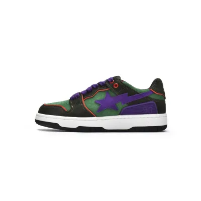 PKGoden A Bathing Ape Sk8 Sta Dark Purple Green, 001FWG701029X 01