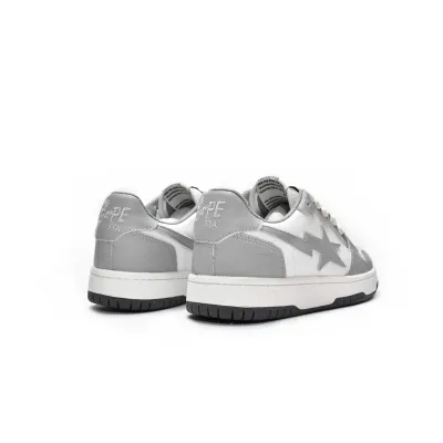 PKGoden A Bathing Ape Court Sta Light Grey Cream,  001FWG701033X 02