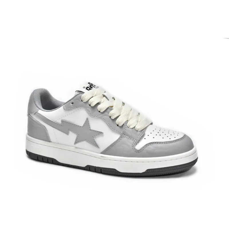 PKGoden A Bathing Ape Court Sta Light Grey Cream,  001FWG701033X