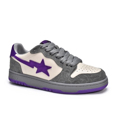 PKGoden A Bathing Ape Court Sta Mist Grey Royal Purple, 001FWG701032X 01