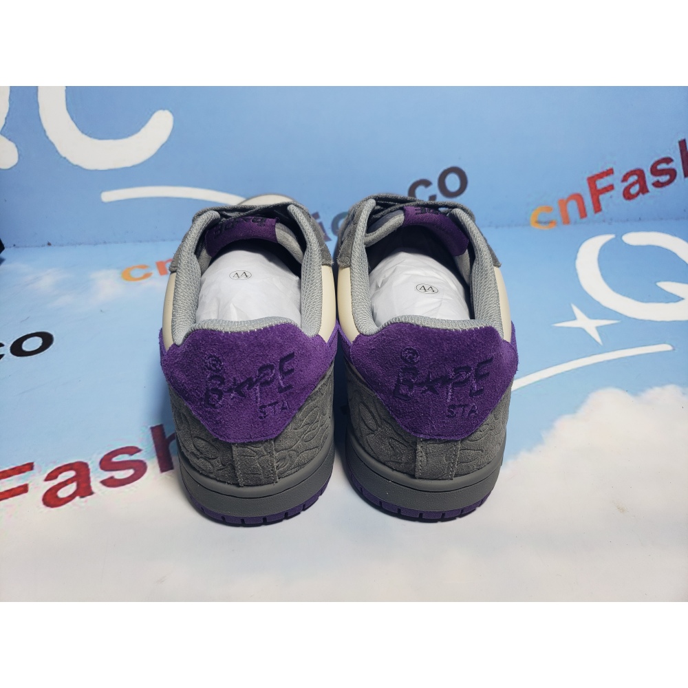 PKGoden A Bathing Ape Court Sta Mist Grey Royal Purple, 001FWG701032X