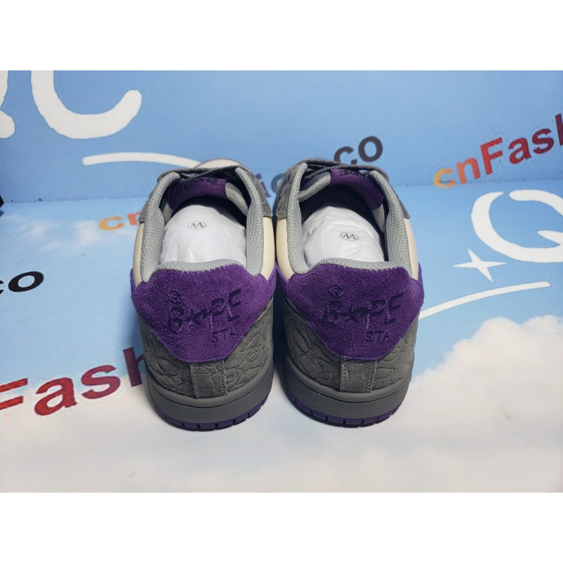 PKGoden A Bathing Ape Court Sta Mist Grey Royal Purple, 001FWG701032X