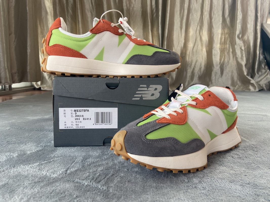 OG New Balance 327 Lime Green Red Grey,MS327SFA