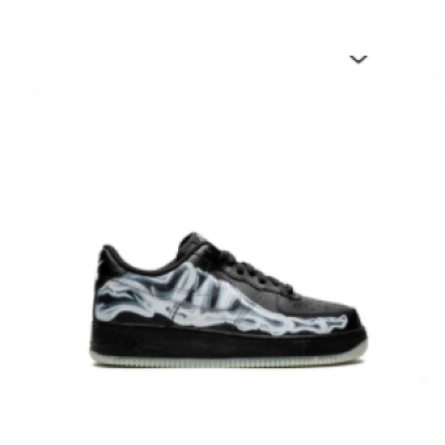 PKGoden Air Force 1 Low Black Skeleton Halloween (2019) 01