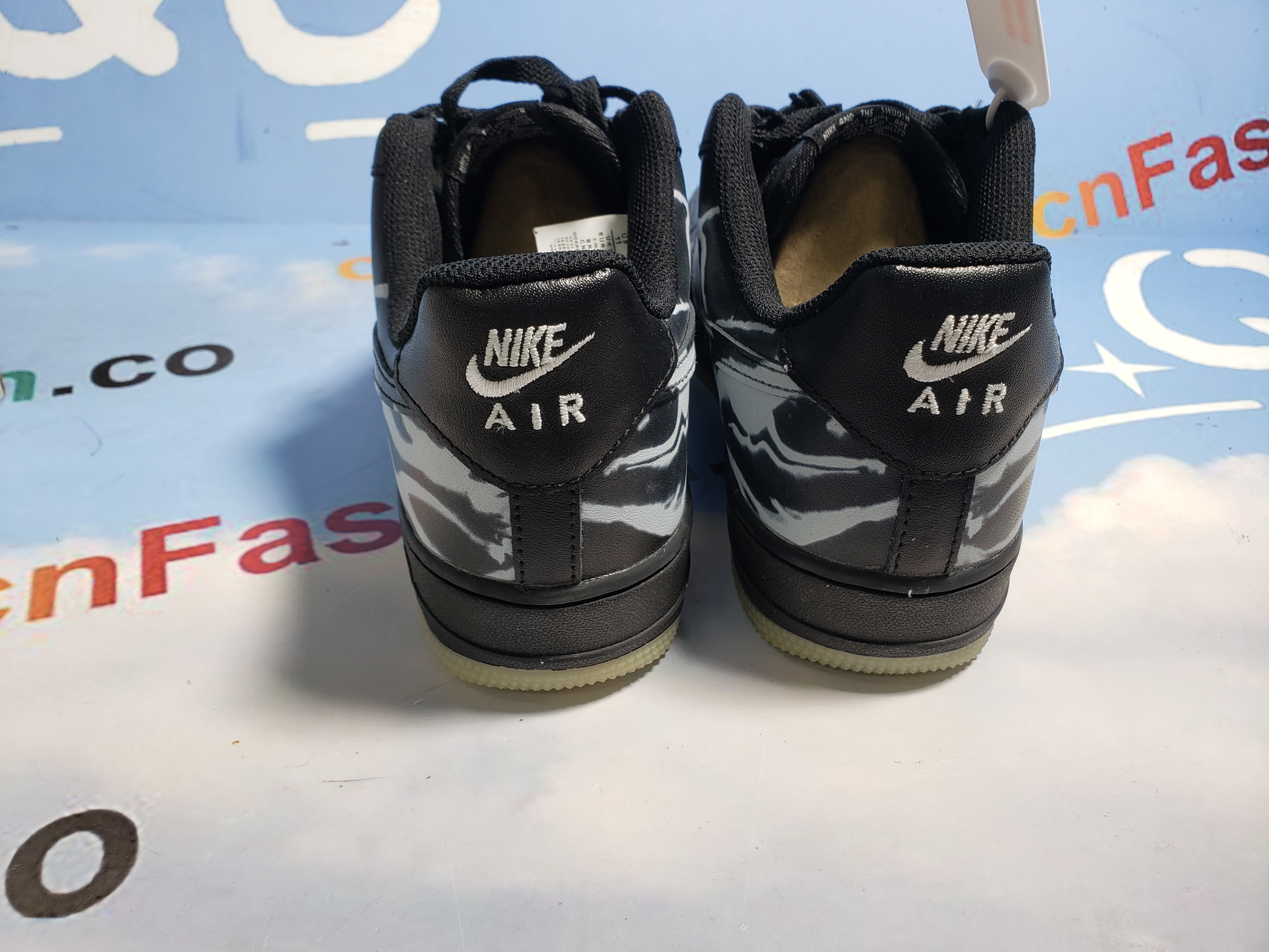 PKGoden Air Force 1 Low Black Skeleton Halloween (2019)