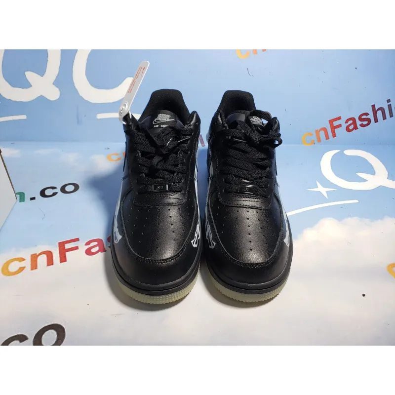 PKGoden Air Force 1 Low Black Skeleton Halloween (2019)