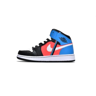 OG Jordan 1 Mid Tri Color Ribbons (GS)，CV4891-001 02