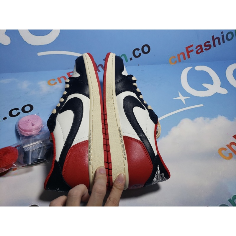 PKGoden Jordan 1 Low Black Red x Travis Scott, DM7866-166