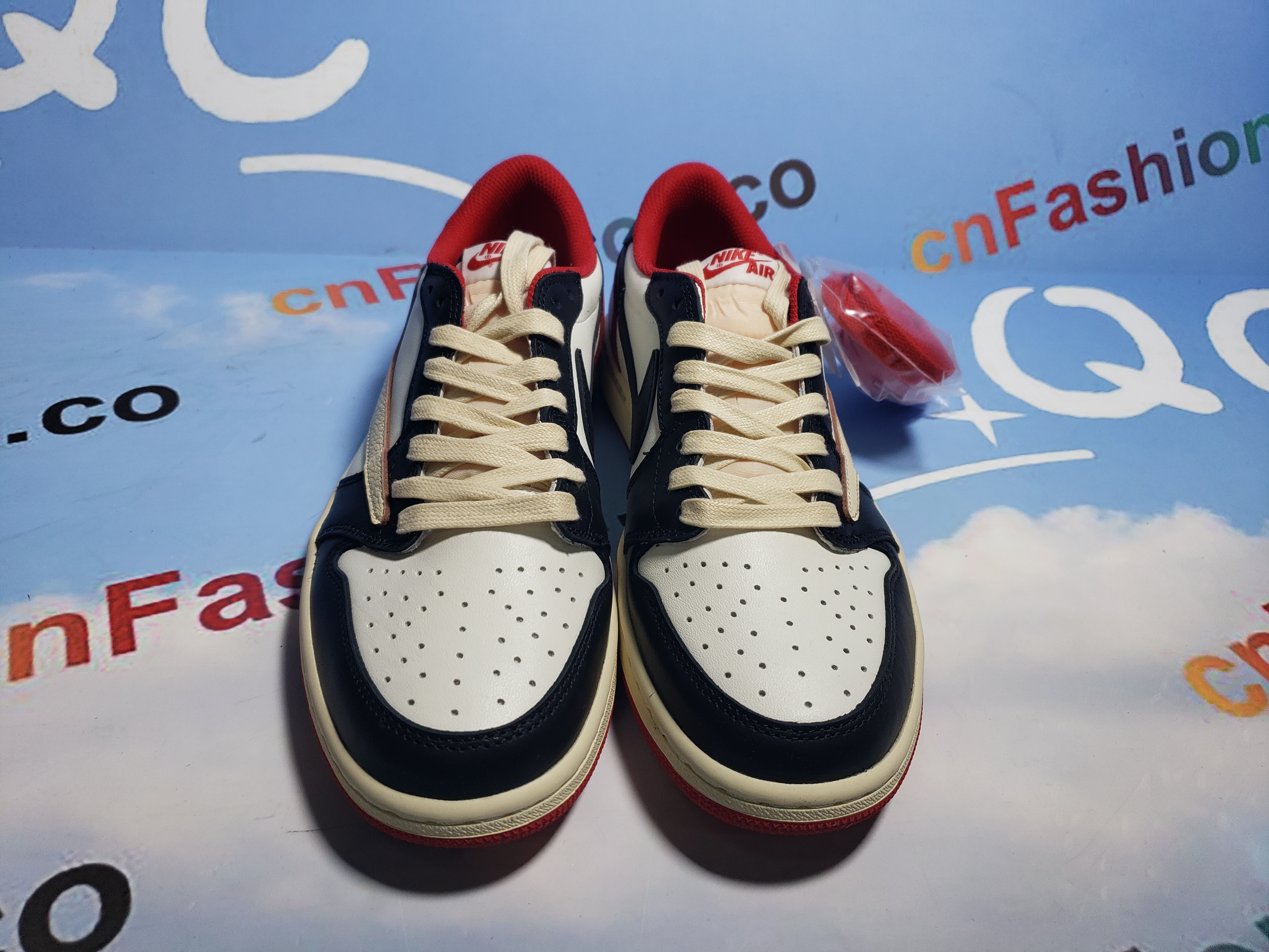 PKGoden Jordan 1 Low Black Red x Travis Scott, DM7866-166
