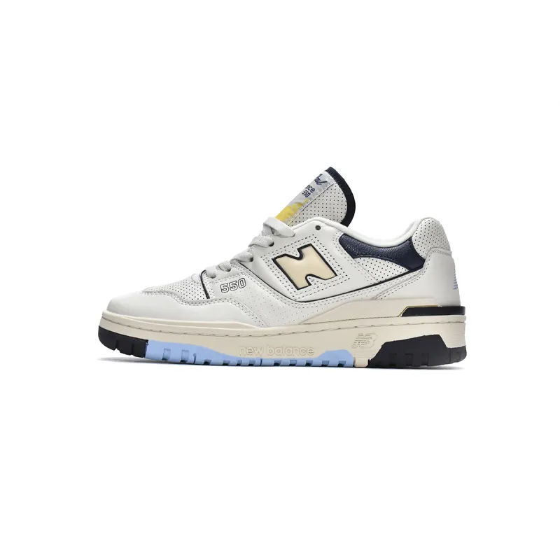 OG New Balance 550 Premuim Pack Beige Blue Background