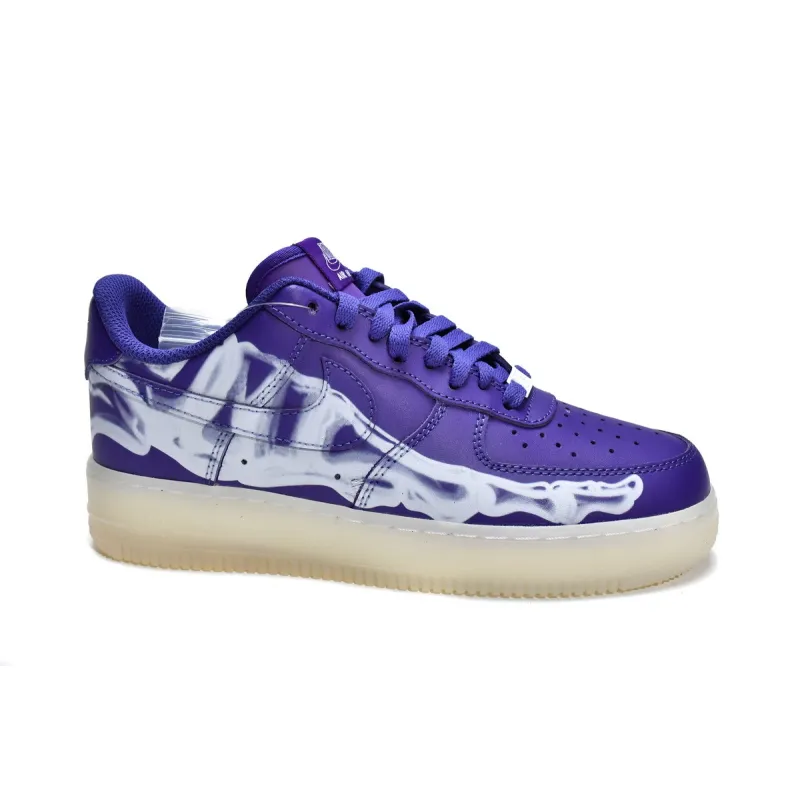 PKGoden Air Force 1 Low '07 QS Purple Skeleton Halloween (2021),CU8067-500