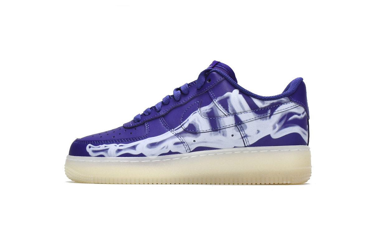 PKGoden Air Force 1 Low '07 QS Purple Skeleton Halloween (2021),CU8067-500